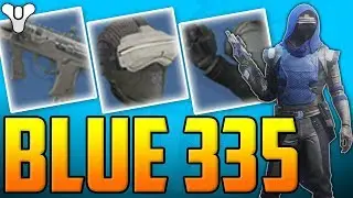Destiny 2 - 335 Full Blue Rare Gear Max Level Guardian!! (THE IRON BANNER GRIND)