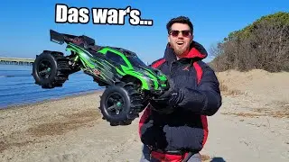 Auf dem SAND mit PADDELRÄDERN FAHREN hat mein 1.200€ RIESEN RC AUTO ZERSTÖRT!