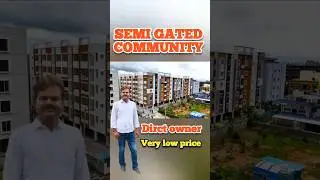 Semi Gated community flats for sale in hyderabad no commission #flat #realestate #hyderabad
