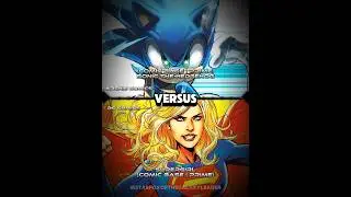 Sonic vs Supergirl [COMIC BASE] #youtubeshorts #foryourpage #dccomics #archiecomics #supergirl