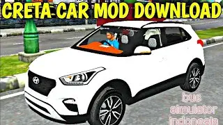 creta car mod bussid download || creta mod download || indian car mod ||  Prajapati Gamers 