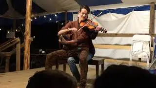 Jamie Oshima and Benjamin Foss Trick Fiddling at Maine Fiddle Camp 2017