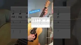 SUPER EASY GUITAR: Yankee Doodle. Free TAB pdf in comments! #easyguitar #beginnerguitar