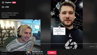 xQc реагирует на то, что M0xy играет в Overwatch с Лукой Дончичем