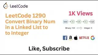 LeetCode 1290 Convert Binary Number in a Linked List to Integer - Google, Facebook Interview Q