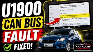 #U1900 canbus Ford focus fault codes cluster faults