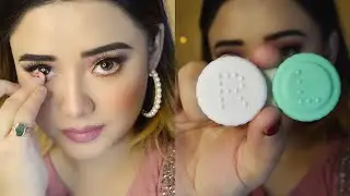 Contact Lens Lagane Ka Aasan Tarika / EASY Steps to Apply And Remove Lens Without Fear !