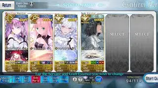 [FGO] Advanced Quest 11 - Fergus - Great Spinning Earth and Sky! - Euryale 2T