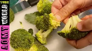 How To Wash & Clean Your Broccoli Before Cooking | Avoid Eating Worms 🐛 | AomyWorldTUBE | YUMMY ❤