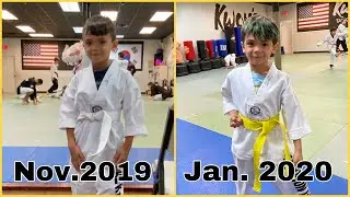 Alec’s First Taekwondo Belt Test / from White to Yellow belt