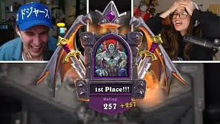 Ludwig Wins His First Hearthstone Game Against Valkyrae