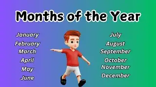 Months of the year | months of the year in english | months of the year name | months pronunciation
