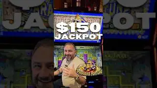 $150 BONUS PICK GOES CRAZY! JACKPOT HIT on Pharaoh&rsquo;s Fortune 🤯💰#shorts #fyp #casino
