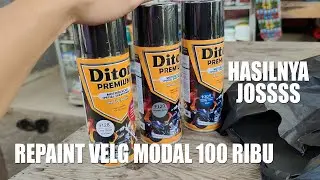 REPAINT VELG MODAL 100 RIBU MURAHH HASILNYA JOSSS PARAHHH