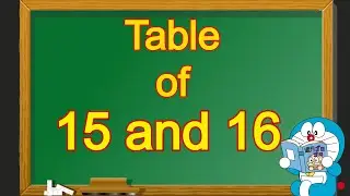 Table of 15 and 16 | Table of 15 | Table of 16 | 15 and 16 table | 15 aur 16 ka table | 15 16 Pahada