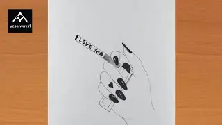 How to draw a girl hand with cigarette drawing easy to draw