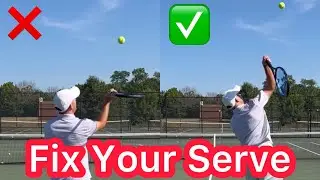 How To Hit A Perfect On Edge Tennis Serve (No More Waiter&rsquo;s Tray)