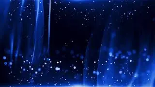 Dark Blue Background With Glowing Particles