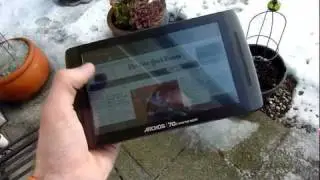 Archos 70b Internet Tablet Outdoor Display Test