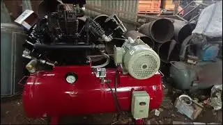 15hp air compressor for heavy duty purpose all complete fittings 200liters tank capacity 