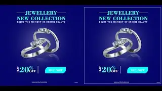 #GraphicDesign #PhotoshopTutorial How to Jewellery Banner Design In Photoshop | Social Media Banner