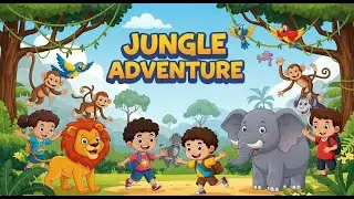 Jungle Adventure 🌴🦁 | Fun Animal Song for Kids | Happy Tale & Tune