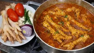 Murghi ke Panjay Recipe | Hen Feet Curry | Easy Desi Recipe