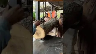 Heavy log cutting #wood #woodscraft #woodworkingmachine #woodcutting #wooddesigner #log