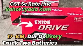 Truck Battery Exide - Drive 130R After Gst rates reducing prices down, 17KM away battery delivery 🚚😮