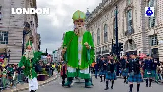 London&rsquo;s ☘️ Saint Patrick&rsquo;s Day, FULL Parade 2023 |  Central London 🏴󠁧󠁢󠁥󠁮󠁧󠁿 Piccadilly Circus.