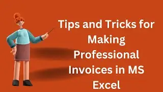 How to make an invoice look professional in Excel | Invoice