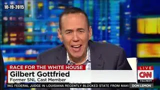 Gilbert Gottfried FUNNY on CNN and Fox News
