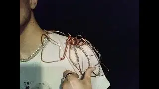Wire Art- getting started on the chest :D (Freestyle Art)
