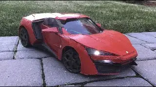 W Motors Lykan Hypersport RC Supercar made from Cardboard!