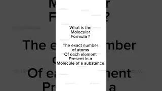 What is the molecular formula ?