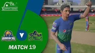 Karachi Kings vs Multan Sultan | Match 19 | PSL 6 Gaming Series | Cricket 19