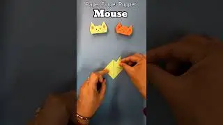 How to make a Paper Finger Puppet Mouse | Very Easy Paper Mouse #papercraft #shorts