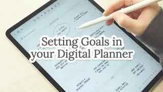 Setting Goals & Intentions for the Year in my Digital Planner | Dash Planner