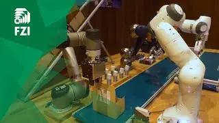 ConveyorBot 4.0 commissions customer orders with five robots and ROS-Industrial