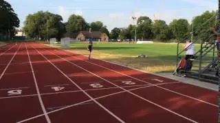 Hector completes 4 x 400m team relay at Ladywell Arena Athletics Track