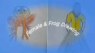 how to draw Frog & Female