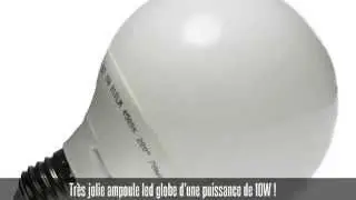 Ampoule led globe, E27, 200&deg;, 810 lm, blanc neutre