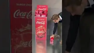 Beautiful Flexibility: Vertical Vendor Display for 4, 6, 8, 12 & 24 Can Packs 🥫🔄 #shorts #coke