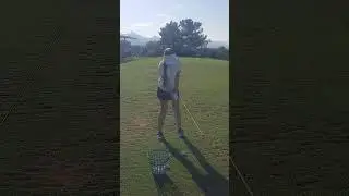 Pure Iron Contact 🎯Straight and Clean! #iron #golfswing #accuracy #training #shorts #golfshorts