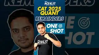CAT 2025 Quant: Remainders in One Shot | Must Do Questions + Strategy #acecat #cat2025