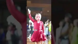 337 港龙舞蹈圈国标少年 小可爱比赛晋级啦，紧张的不得了