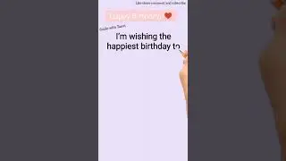 Heart touching Birthday Wishes For Someone Special&hearts;️!! gf/bf/husband/wife #shorts #happybday