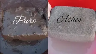 Renew || Pure Ashes 🗻|| Giant Slabs || Crumbling and Dipping in Water|| #ashes #asmr