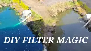 How to Clean a Koi Fish Pond FAST with a 5-Gallon DIY Filter | Backyard Landscaping Tips