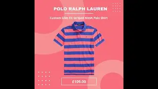Polo Ralph Lauren Custom Slim Fit Striped Mesh Polo Shirt